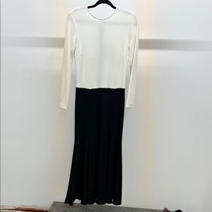 Apiece Apart Black/White Long Sleeve Dress